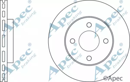 Тормозной диск APEC braking DSK3092