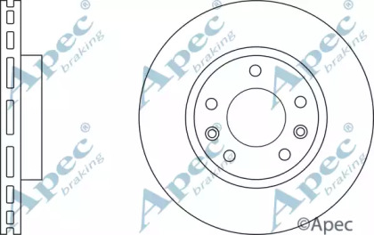 Тормозной диск APEC braking DSK3081