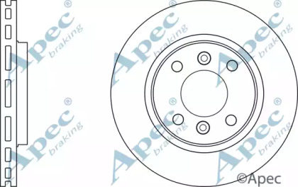 Тормозной диск APEC braking DSK3078