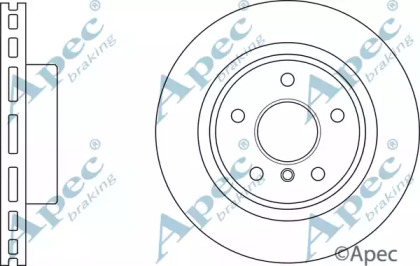 Тормозной диск APEC braking DSK3063