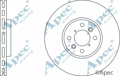 Тормозной диск APEC braking DSK3051