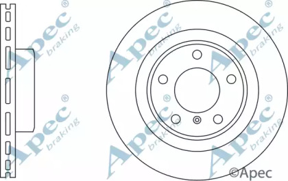 Тормозной диск APEC braking DSK3049