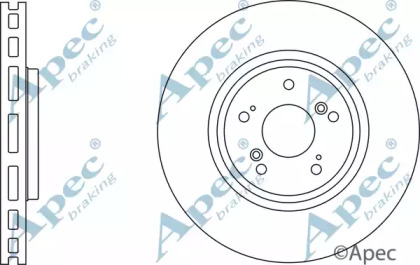 Тормозной диск APEC braking DSK3033