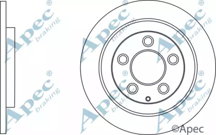 Тормозной диск APEC braking DSK3020