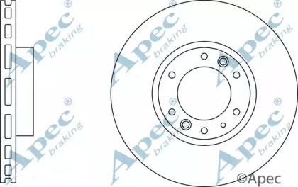 Тормозной диск APEC braking DSK3009