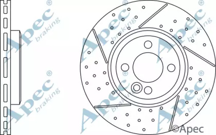 Тормозной диск APEC braking DSK3006