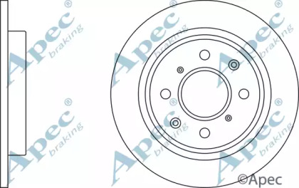 Тормозной диск APEC braking DSK3000