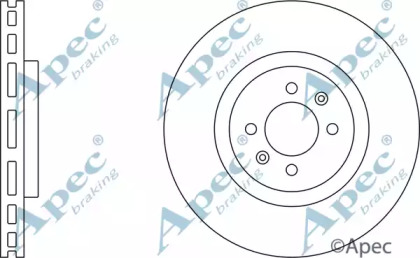 Тормозной диск APEC braking DSK2973