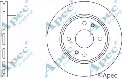 Тормозной диск APEC braking DSK2972