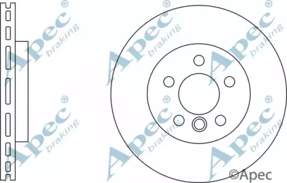 Тормозной диск APEC braking DSK2969