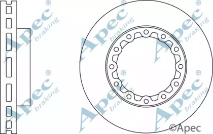 Тормозной диск APEC braking DSK2956