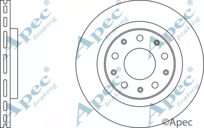 Тормозной диск APEC braking DSK2949