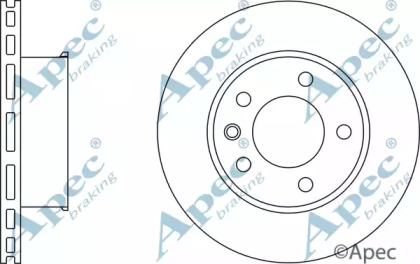 Тормозной диск APEC braking DSK2934