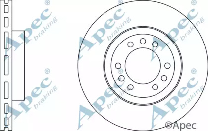 Тормозной диск APEC braking DSK2893