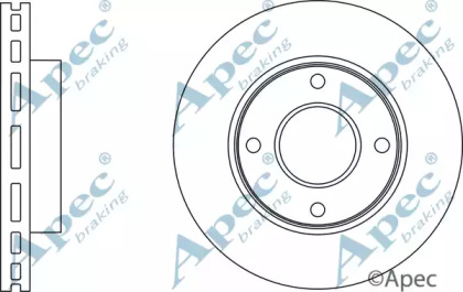 Тормозной диск APEC braking DSK2886