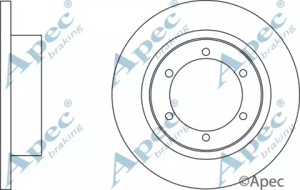 Тормозной диск APEC braking DSK2885