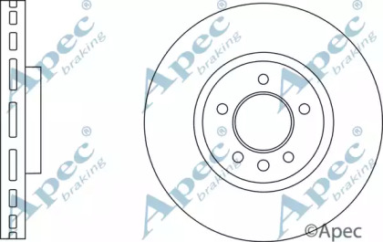 Тормозной диск APEC braking DSK2883