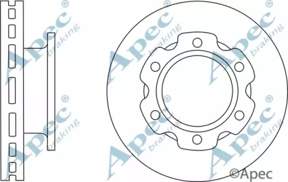 Тормозной диск APEC braking DSK2881