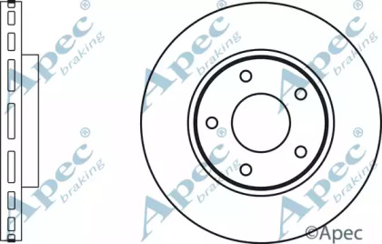 Тормозной диск APEC braking DSK2862