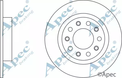 Тормозной диск APEC braking DSK2861