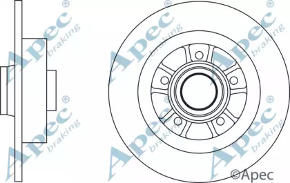 Тормозной диск APEC braking DSK2824