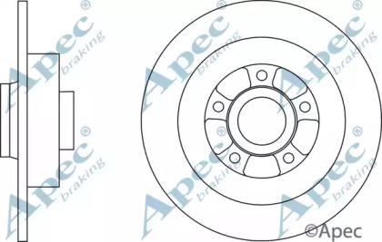 Тормозной диск APEC braking DSK2822