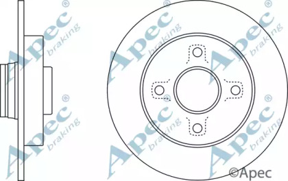 Тормозной диск APEC braking DSK2812