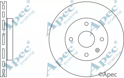 Тормозной диск APEC braking DSK2810