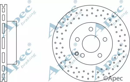 Тормозной диск APEC braking DSK2808