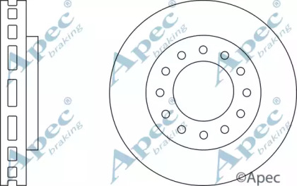 Тормозной диск APEC braking DSK2800