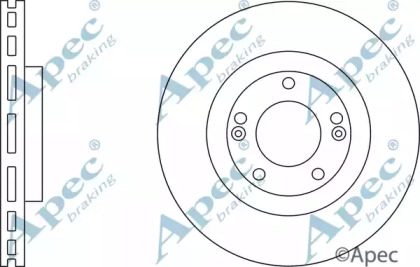 Тормозной диск APEC braking DSK2780