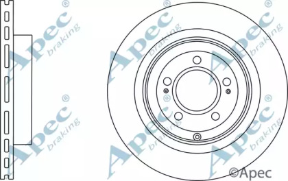 Тормозной диск APEC braking DSK2772