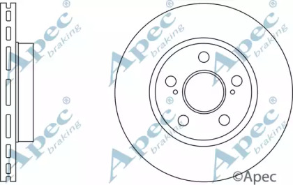 Тормозной диск APEC braking DSK2740