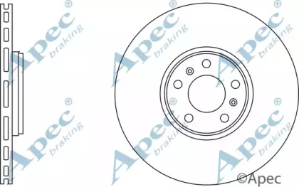 Тормозной диск APEC braking DSK2734