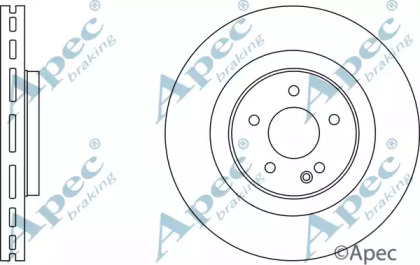 Тормозной диск APEC braking DSK2735