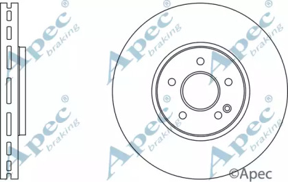 Тормозной диск APEC braking DSK2725