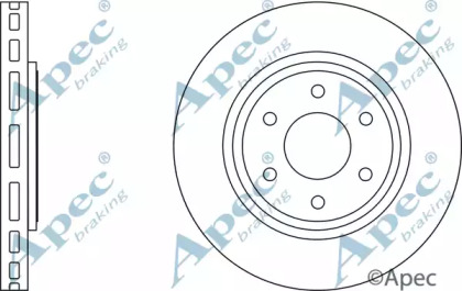 Тормозной диск APEC braking DSK2707