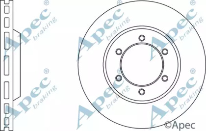 Тормозной диск APEC braking DSK2691