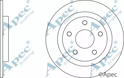 Тормозной диск APEC braking DSK2690