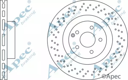 Тормозной диск APEC braking DSK2683