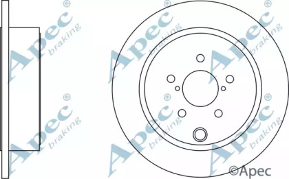 Тормозной диск APEC braking DSK2673