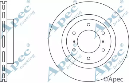 Тормозной диск APEC braking DSK2668