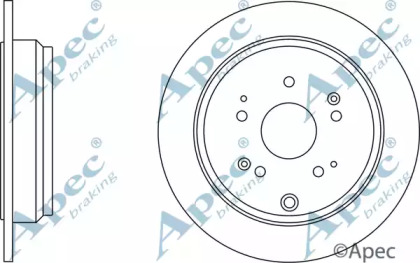 Тормозной диск APEC braking DSK2663