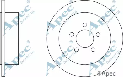 Тормозной диск APEC braking DSK2641