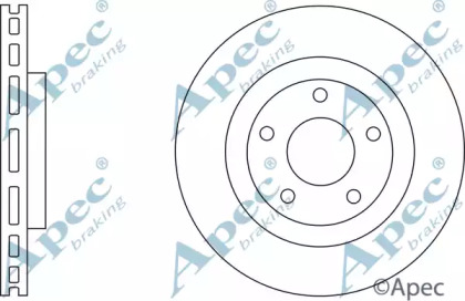 Тормозной диск APEC braking DSK2638