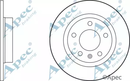 Тормозной диск APEC braking DSK2620