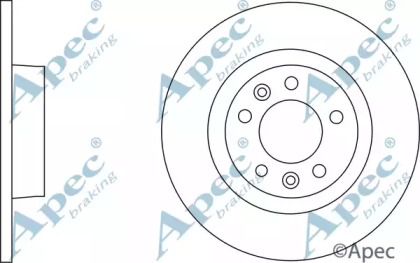 Тормозной диск APEC braking DSK2612