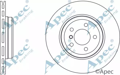 Тормозной диск APEC braking DSK2607