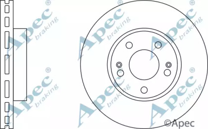 Тормозной диск APEC braking DSK2604