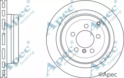 Тормозной диск APEC braking DSK2595